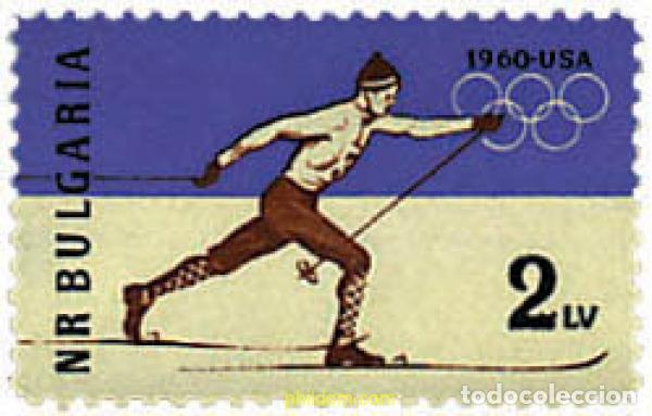 Briefmarken: 80413 MNH BULGARIA 1960 8 JUEGOS OLIMPICOS INVIERNO SQUAW VALLEY 1960