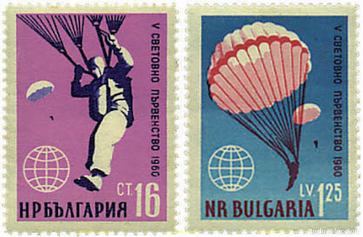Briefmarken: 80484 MNH BULGARIA 1960 5 CAMPEONATO MUNDIAL DE PARACAIDISMO