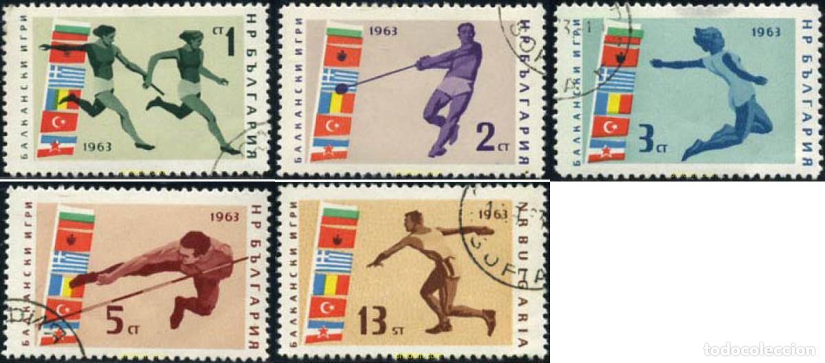 Sellos: 199944 USED BULGARIA 1963 JUEGOS BALCANICOS