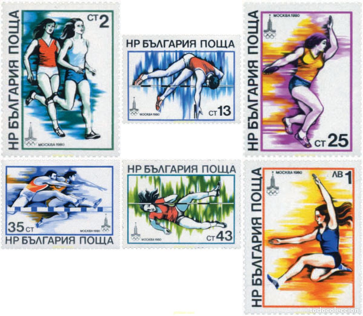 Sellos: 81971 MNH BULGARIA 1979 22 JUEGOS OLIMPICOS VERANO MOSCU 1980