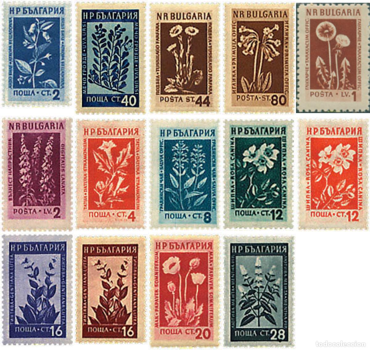 Sellos: 632971 HINGED BULGARIA 1953 FLORES Y PLANTAS MEDICINALES