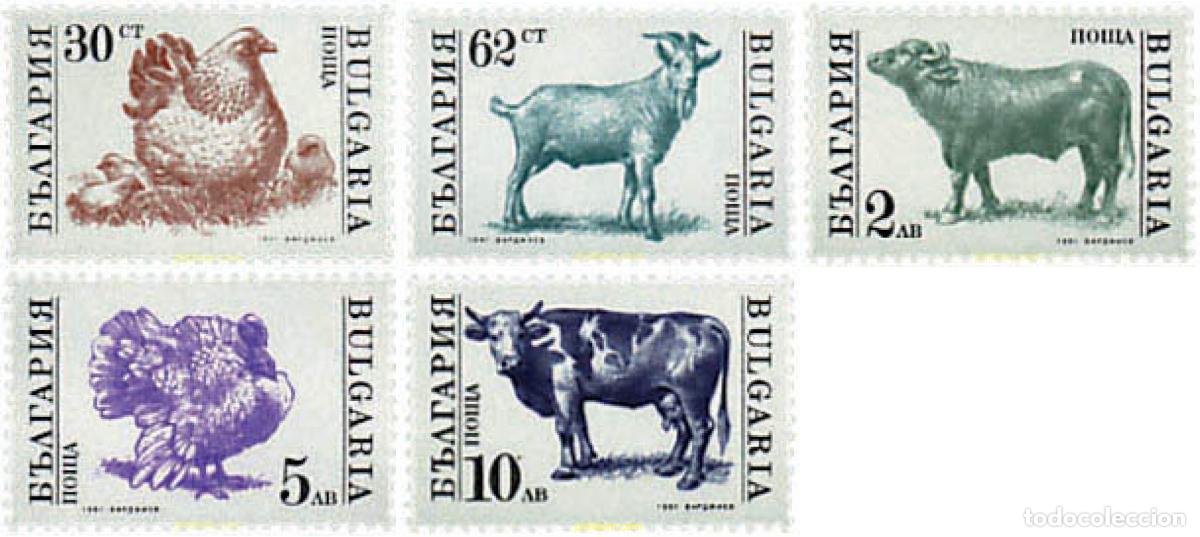 Sellos: 82638 MNH BULGARIA 1991 BASICA. FAUNA DOMESTICA