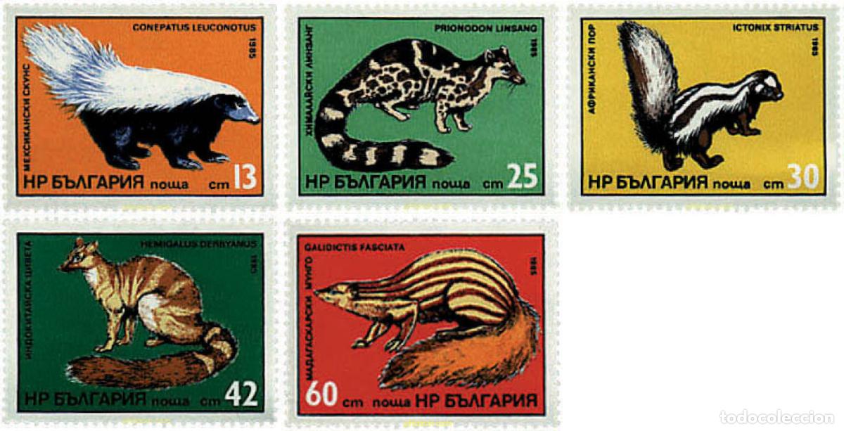 Sellos: 82278 MNH BULGARIA 1985 FAUNA SALVAJE