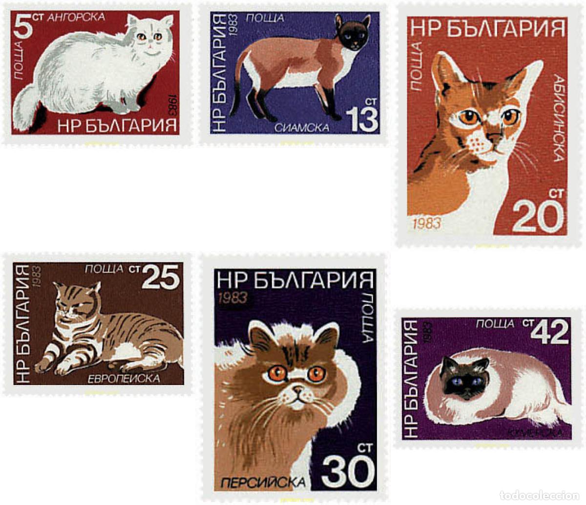 Sellos: 82180 MNH BULGARIA 1983 GATOS