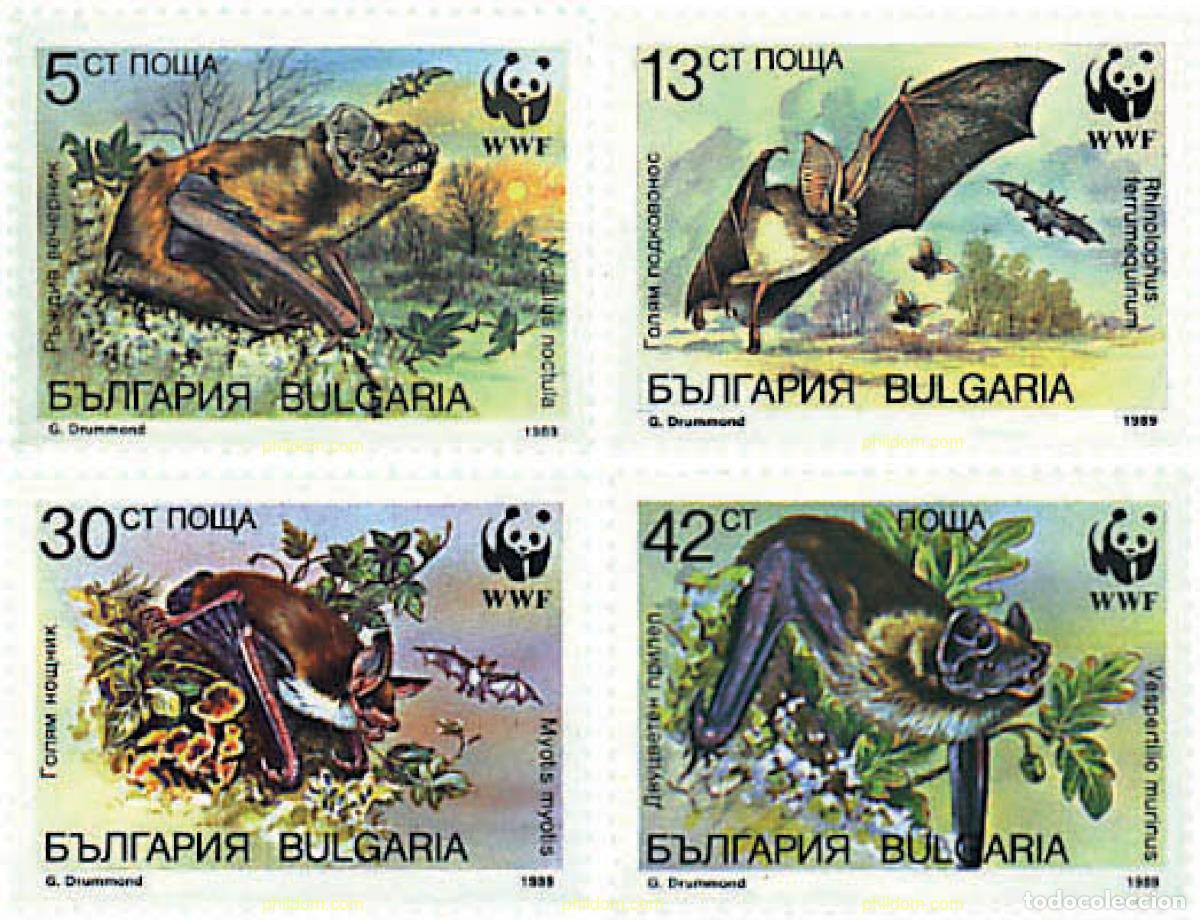 Sellos: 82499 MNH BULGARIA 1989 MURCIELAGOS