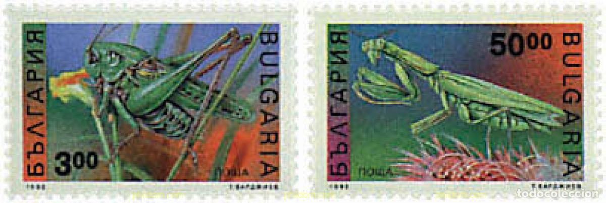 Sellos: 82653 MNH BULGARIA 1992 INSECTOS