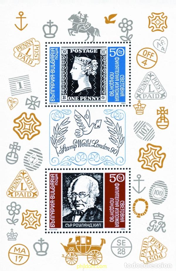 Francobolli: 114004 MNH BULGARIA 1990 LONDON 90. EXPOSICION FILATELICA INTERNACIONAL