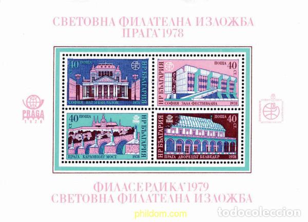 Briefmarken: 118176 MNH BULGARIA 1978 PRAGA 78 Y PHILASERDICA 79. EXPOSICIONES FILATELICAS INTERNACIONALES