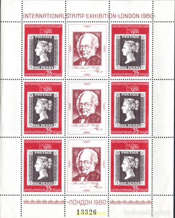Selos: 8026 MNH BULGARIA 1980 LONDON 80. EXPOSICION FILATELICA INTERNACIONAL