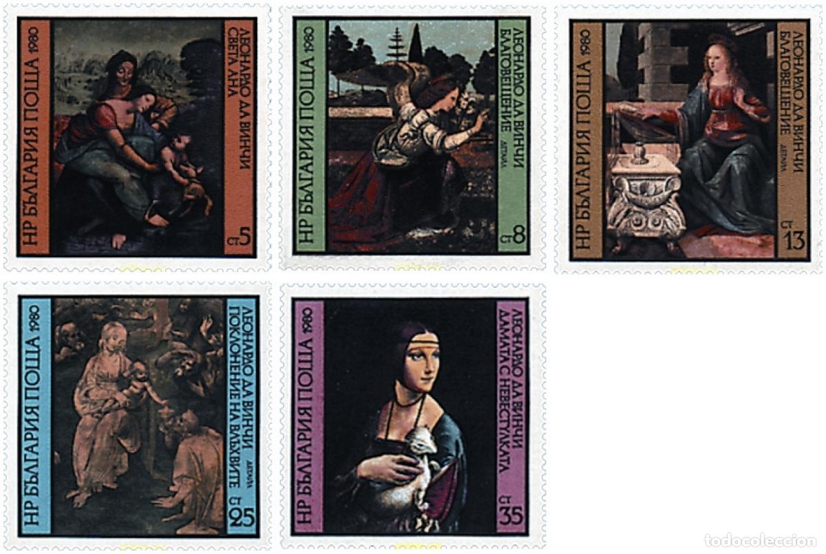 Sellos: 118265 MNH BULGARIA 1980 PINTURAS DE LEONARDO DA VINCI