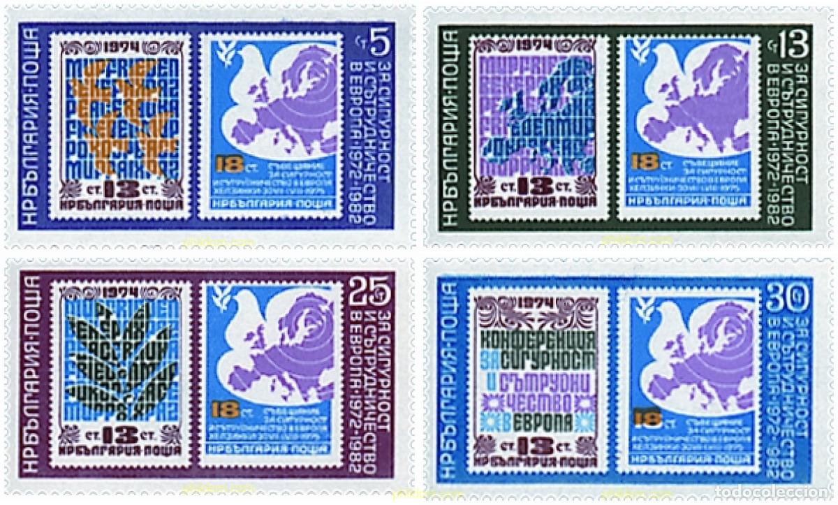 Sellos: 118389 MNH BULGARIA 1982 10 ANIVERSARIO DE LA PRIMERA CONFERENCIA SOBRE SEGURIDAD Y COOPERACION EN