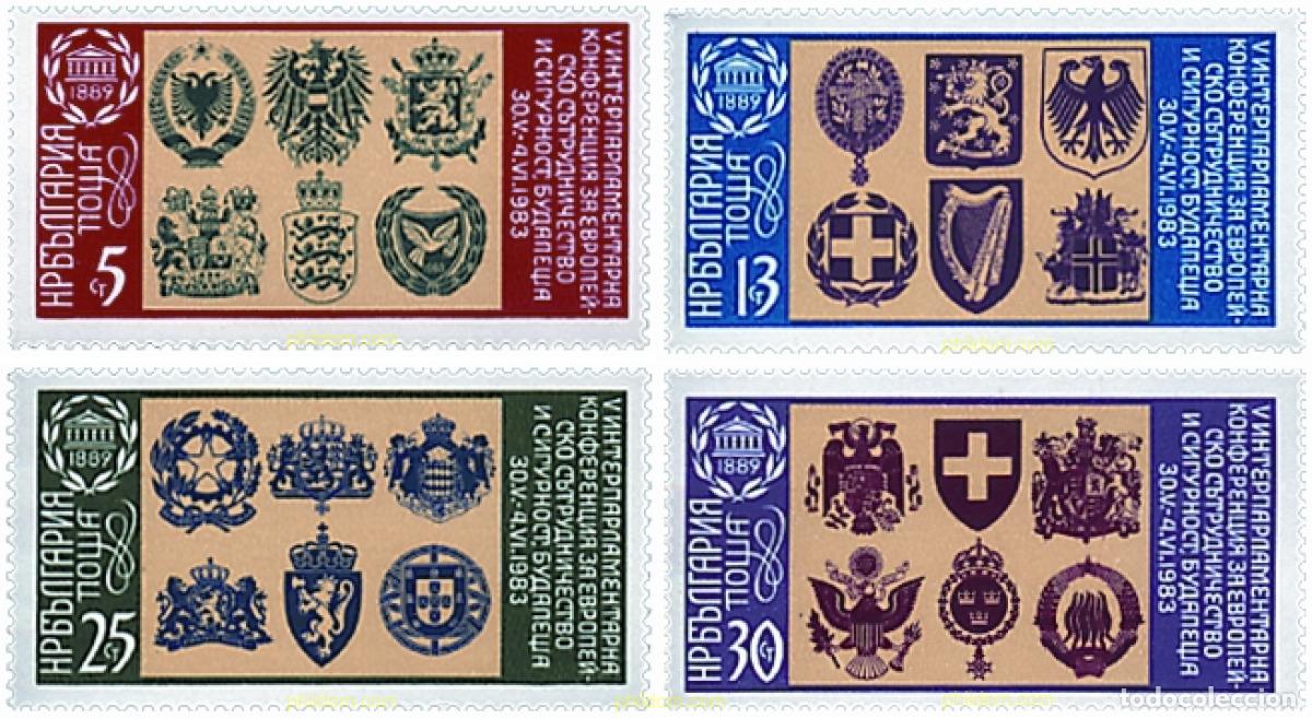 Sellos: 118080 MNH BULGARIA 1983 5 CONFERENCIA INTERPARLAMENTARIA SOBRE SEGURIDAD Y COOPERACION EN EUROPA