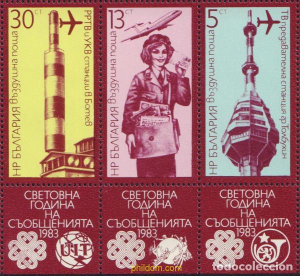 Sellos: 663683 MNH BULGARIA 1983 A&Ntilde;O MUNDIAL DE LAS COMUNICACIONES