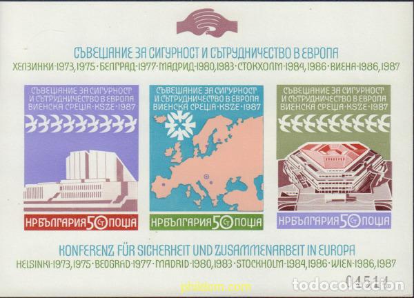 Sellos: 13799 MNH BULGARIA 1987 CONFERENCIA SOBRE SEGURIDAD Y COOPERACION EN EUROPA