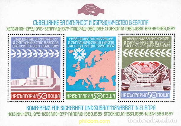 Sellos: 118849 MNH BULGARIA 1987 CONFERENCIA SOBRE SEGURIDAD Y COOPERACION EN EUROPA