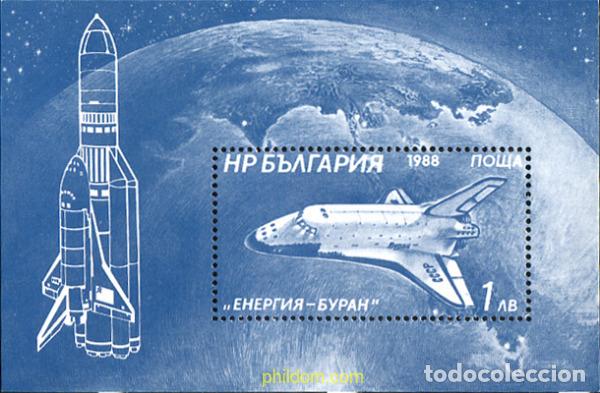 Sellos: 118886 MNH BULGARIA 1988 LANZADERA ESPACIAL SOVIETICA ENERGIA BURAN
