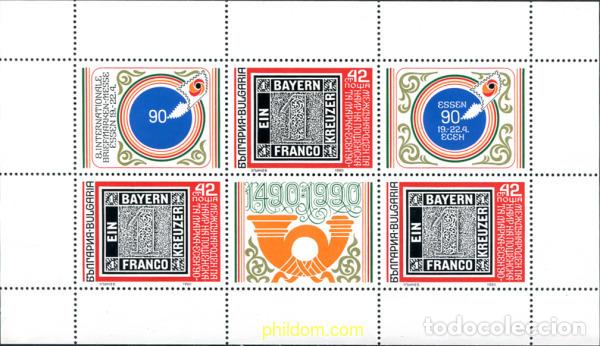 Timbres: 114459 MNH BULGARIA 1990 ESSEN 90. FERIA INTERNACIONAL DEL SELLO