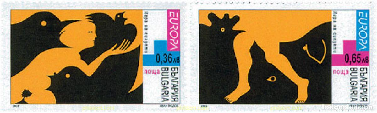 Sellos: 122805 MNH BULGARIA 2003 EUROPA CEPT. ARTE DEL CARTEL