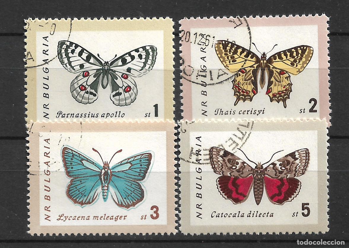 Sellos: bulgaria 1962 sellos usados ** mariposas - 11/33