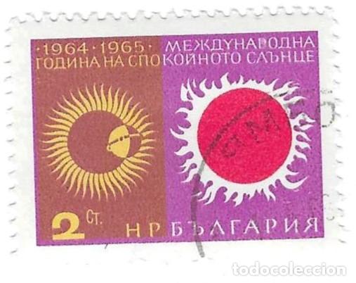 Selos: Sello usado Bulgaria. n&ordm; 1587. a&ntilde;o 1965. A&ntilde;o Internacional del Sol en calma. ref. 2-bul1587