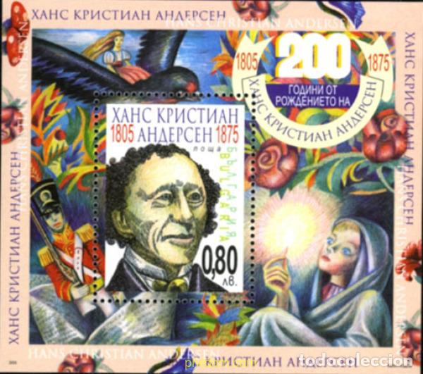Sellos: 183205 MNH BULGARIA 2005 200 ANIVERSARIO DEL NACIMIENTO DE HANS CHRISTIAN ANDERSEN