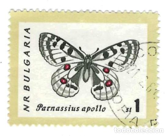 Sellos: Sello usado Bulgaria. n&ordm; 1332. Mariposas. Apolo. ref. 2-bul1332