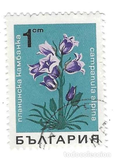 Sellos: Sello usado Bulgaria. n&ordm; 1791. Flores. Campanilla Alpina. ref. 2-bul1791
