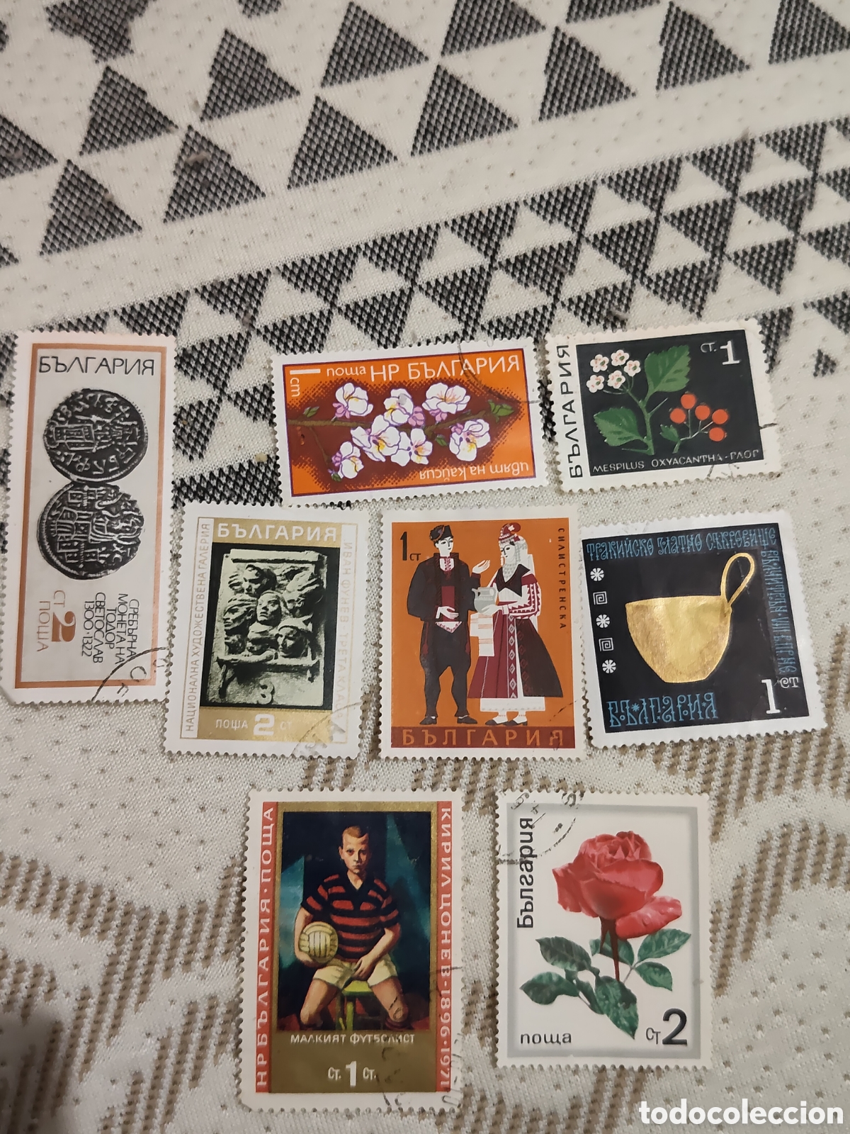 Francobolli: 8 sellos de Bulgaria variados no repetidos muy buenos
