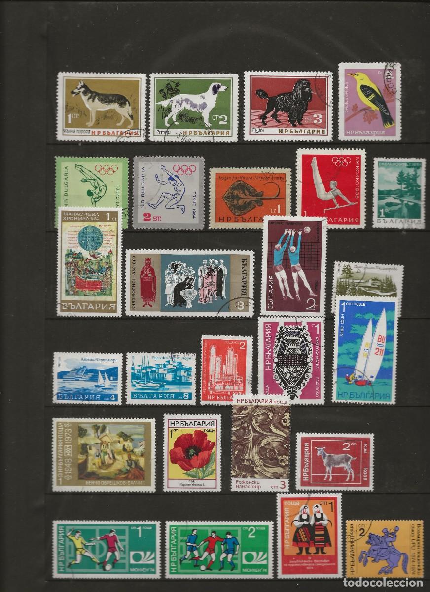 Sellos: BULGARIE - LOT DE TIMBRES SUR PAGE D'ALBUM