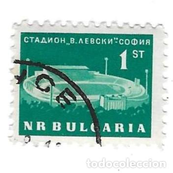 Sellos: Sello usado Bulgaria. n&ordm; 1354. Estadio Vasil Levski de Sofia. ref. 2-bul1354