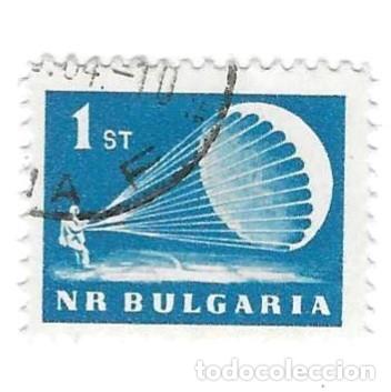 Sellos: Sello usado Bulgaria. n&ordm; 1355. Paracaidista. ref. 2-bul1355