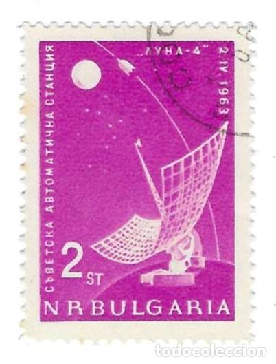 Sellos: Sello usado Bulgaria. n&ordm; 1380. Lunik IV. Radar. ref. 2-bul1380
