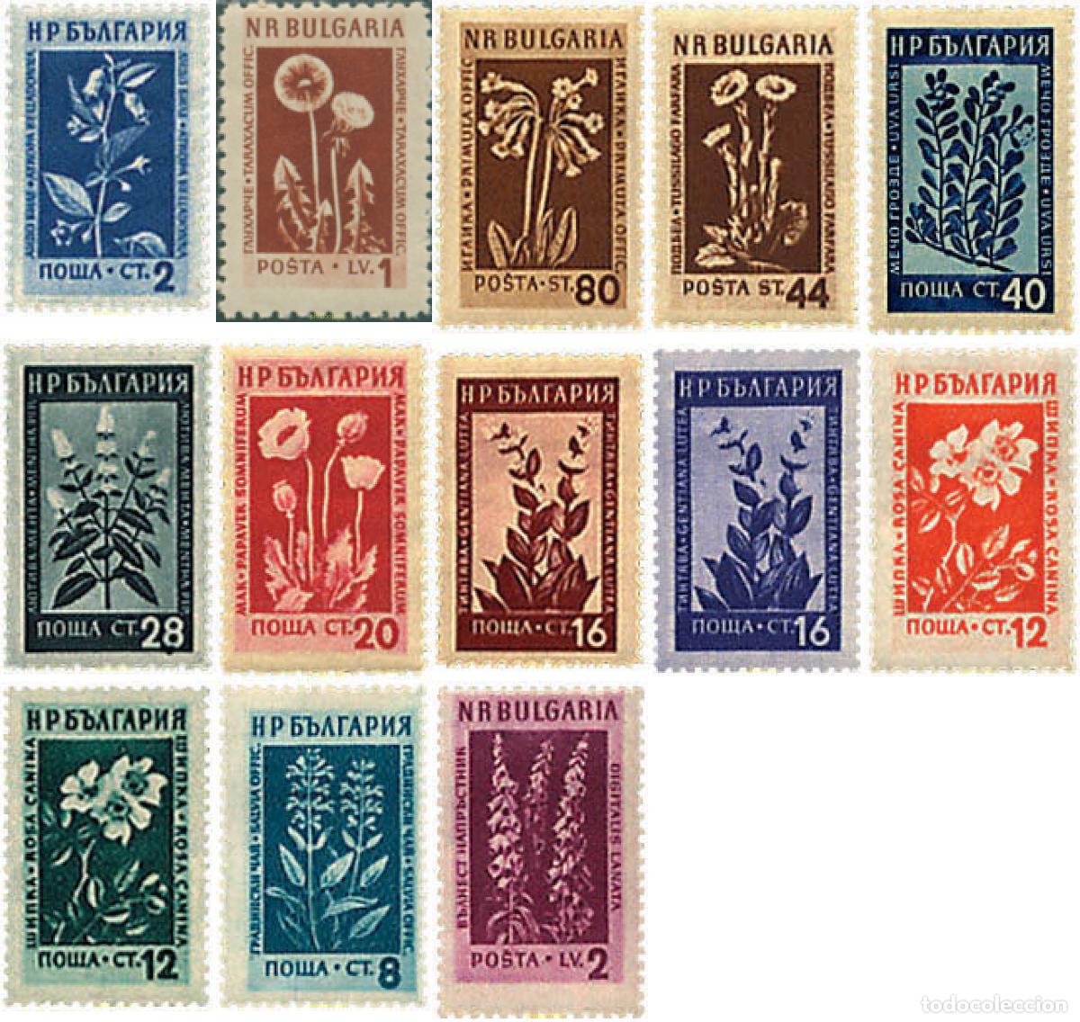 Sellos: 795316 HINGED BULGARIA 1953 FLORES Y PLANTAS MEDICINALES