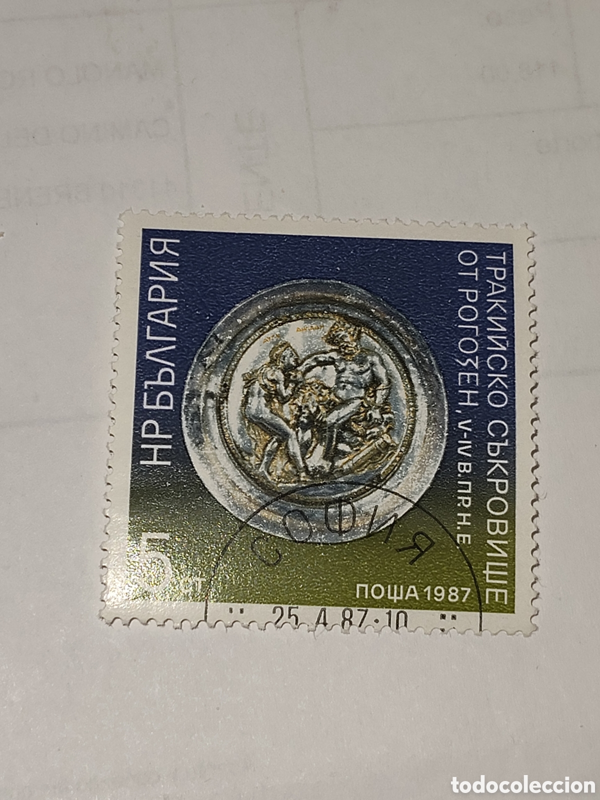 Sellos: Sello de Polonia de la serie Tesoro Tracio de Rogozen 1987