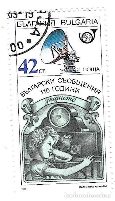 Sellos: Sello usado Bulgaria. n&ordm; 3786. Cent. Telecomunicaciones B&uacute;lgaras. ref. 2-bul3768