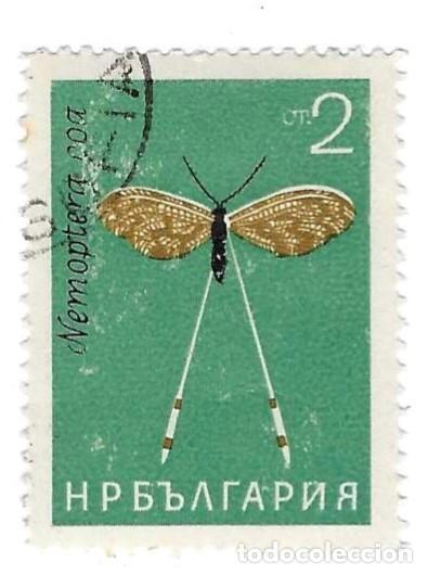 Sellos: Sello usado Bulgaria. n&ordm; 1440. Insectos. Serpentina Griega. ref. 2-bul1440