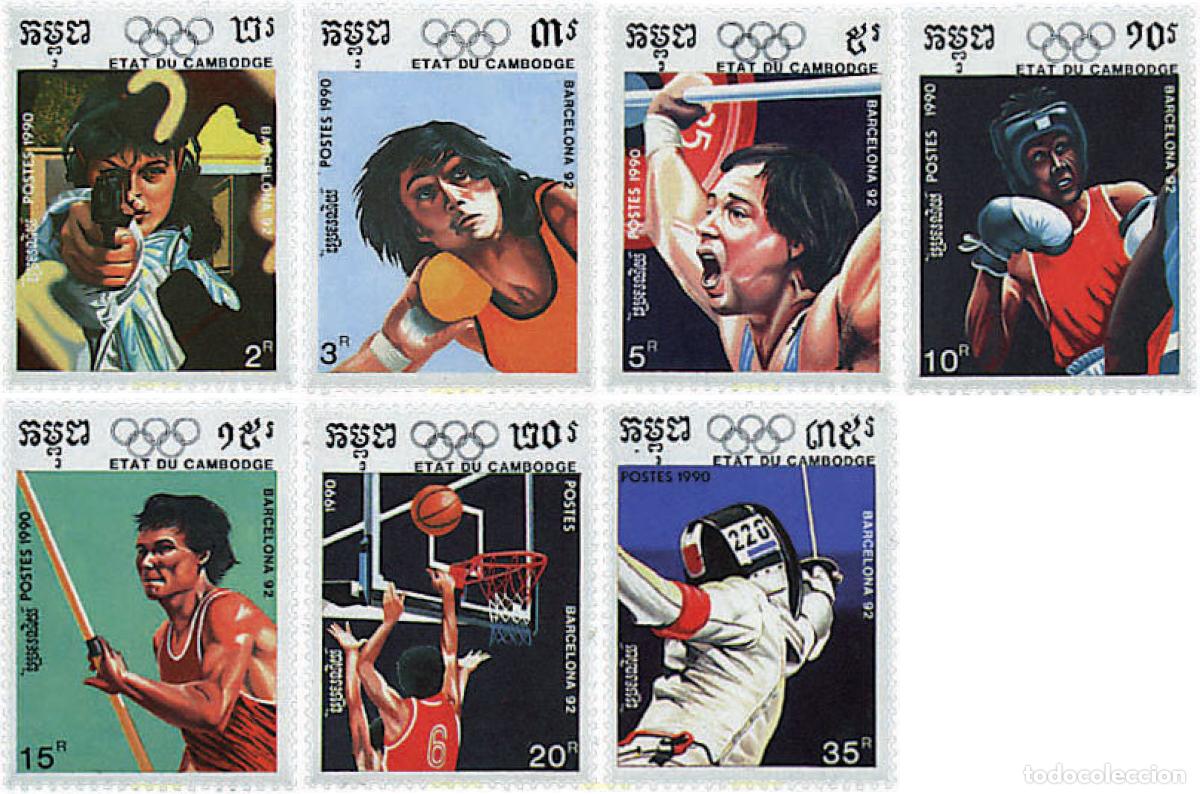 Briefmarken: 68080 MNH CAMBOYA 1990 25 JUEGOS OLIMPICOS VERANO BARCELONA 1992