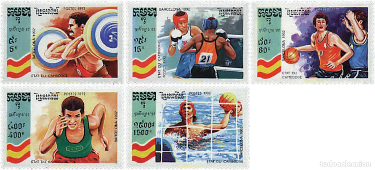 Sellos: 52402 MNH CAMBOYA 1992 25 JUEGOS OLIMPICOS VERANO BARCELONA 1992