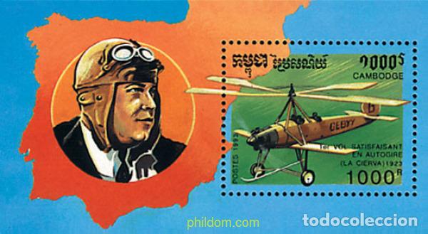 Sellos: 54515 MNH CAMBOYA 1993 AVIACION