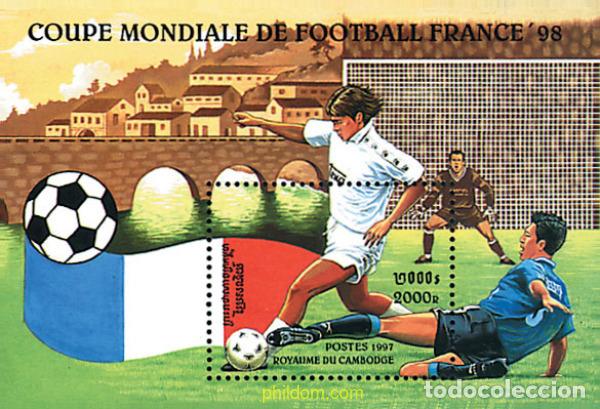 Sellos: 41237 MNH CAMBOYA 1997 COPA DEL MUNDO DE FUTBOL. FRANCIA-98