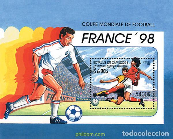 Stamps: 49230 MNH CAMBOYA 1998 COPA DEL MUNDO DE FUTBOL. FRANCIA-98