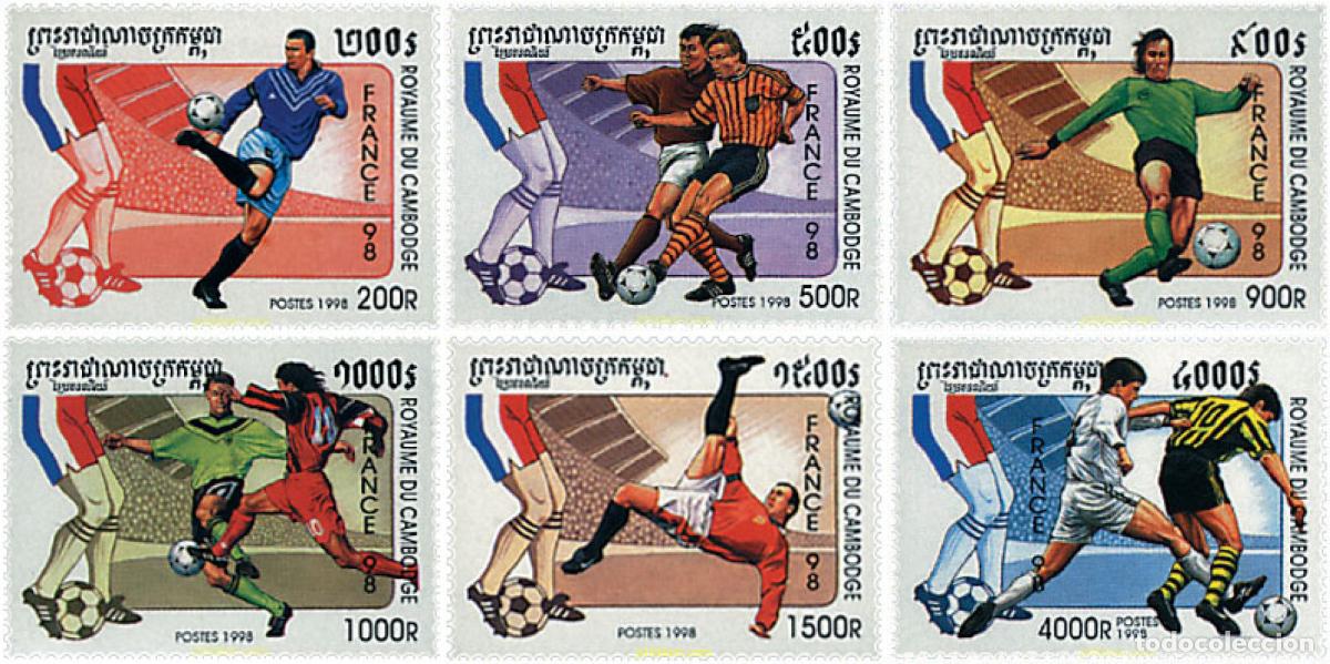 Stamps: 35318 MNH CAMBOYA 1998 COPA DEL MUNDO DE FUTBOL. FRANCIA-98