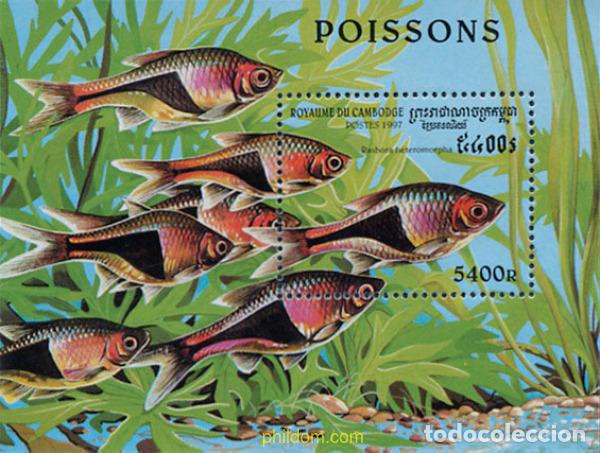Sellos: 49229 MNH CAMBOYA 1997 PECES TROPICALES