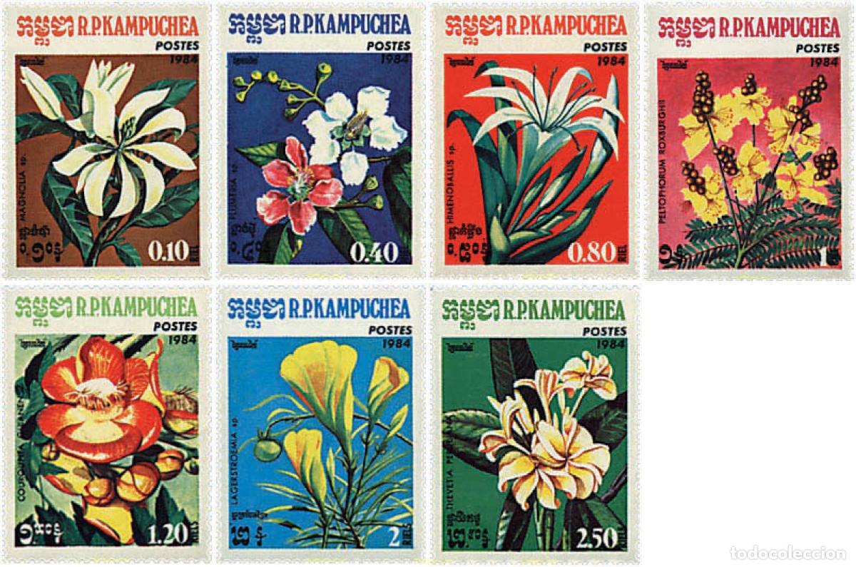 Selos: 82184 MNH CAMBOYA KAMPUCHEA 1984 FLORES