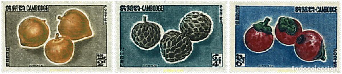 Sellos: 201218 MNH CAMBOYA 1962 FRUTOS