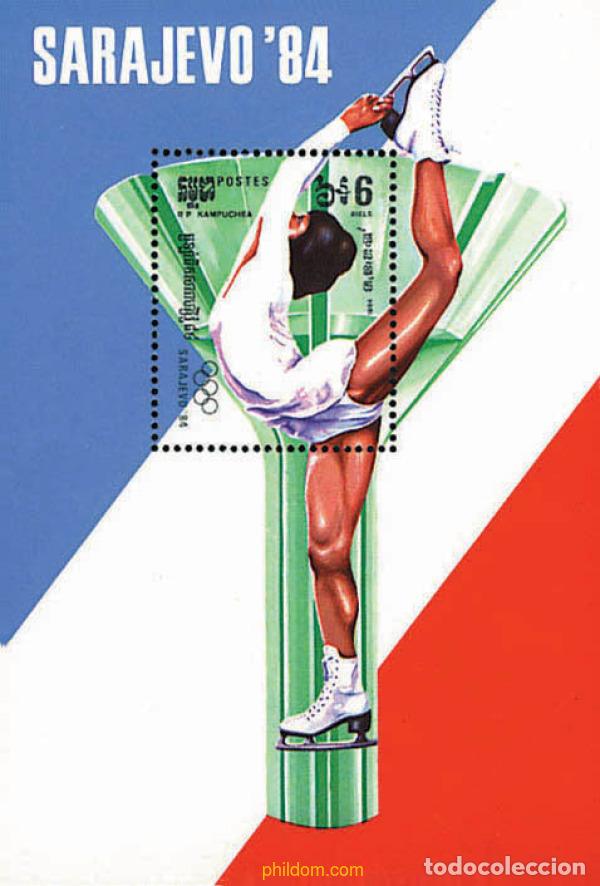 Timbres: 70571 MNH CAMBOYA KAMPUCHEA 1984 14 JUEGOS OLIMPICOS INVIERNO SARAJEVO 1984