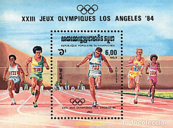 Stamps: 39775 MNH CAMBOYA KAMPUCHEA 1984 23 JUEGOS OLIMPICOS VERANO LOS ANGELES 1984
