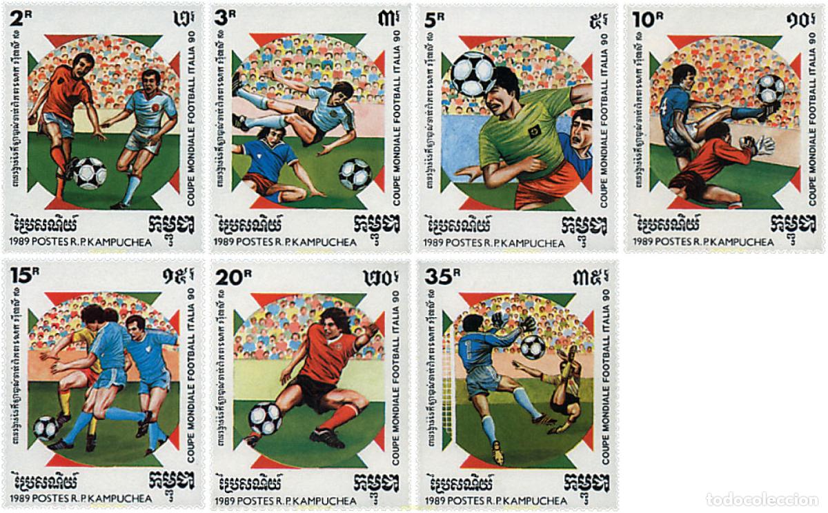 Briefmarken: 68094 MNH CAMBOYA KAMPUCHEA 1989 COPA DEL MUNDO DE FUTBOL. ITALIA-90