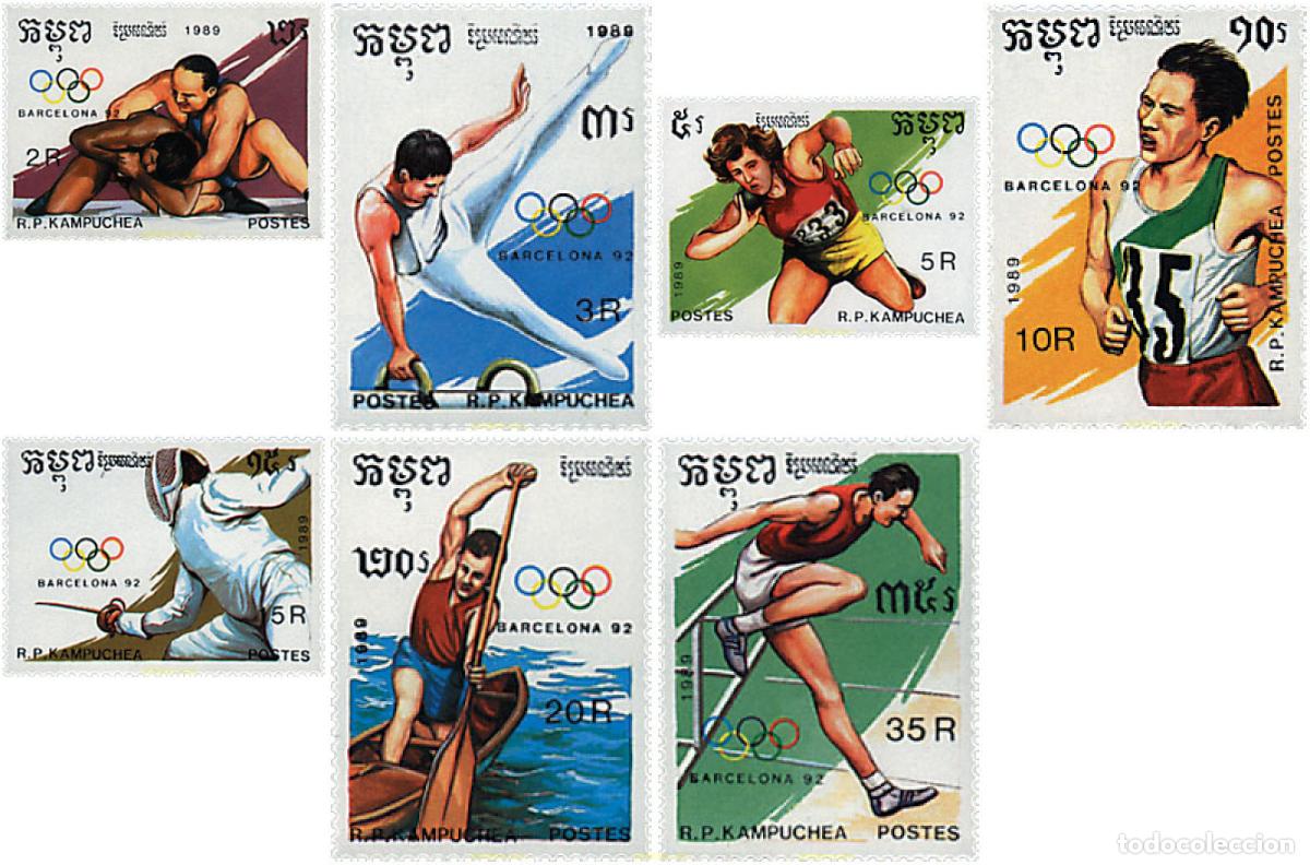 Briefmarken: 68092 MNH CAMBOYA KAMPUCHEA 1989 25 JUEGOS OLIMPICOS VERANO BARCELONA 1992