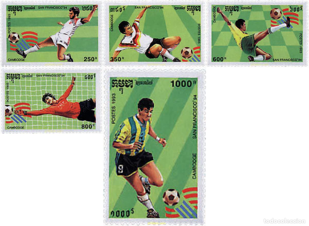Briefmarken: 35697 MNH CAMBOYA 1993 COPA DEL MUNDO DE FUTBOL. USA-94